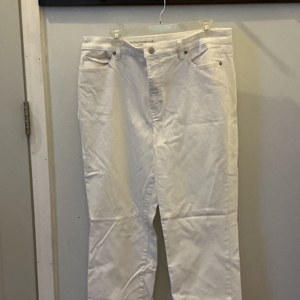 Talbots Women's White Straight Leg Jeans